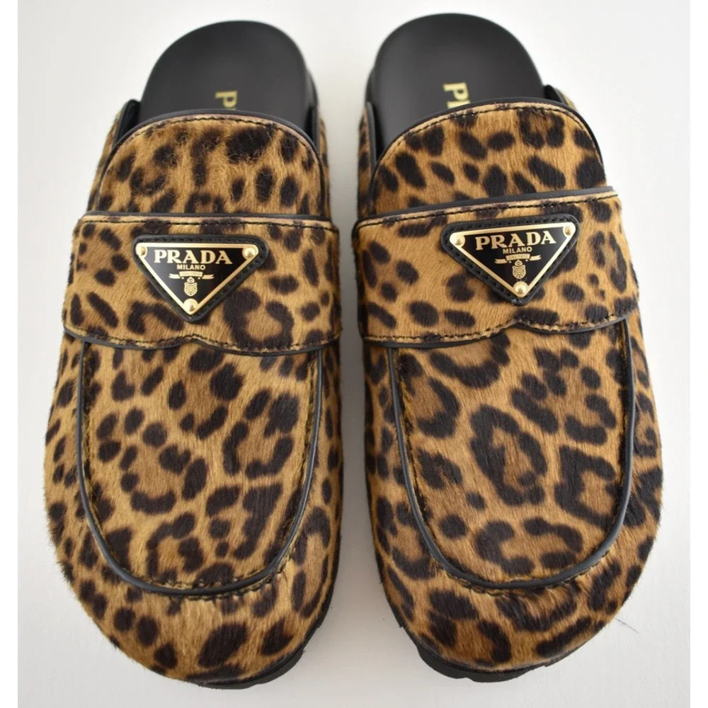 Prada leopard pony
